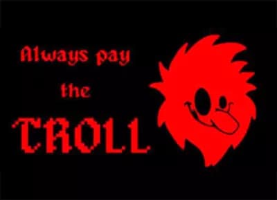 Always pay the troll Logo